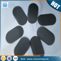 12*64 mesh black wire mesh disc plastic recycle black wire cloth fabric